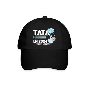 Annonce Grossesse Originale Future Tata En 2024 - Casquette classique - noir/noir - Devant