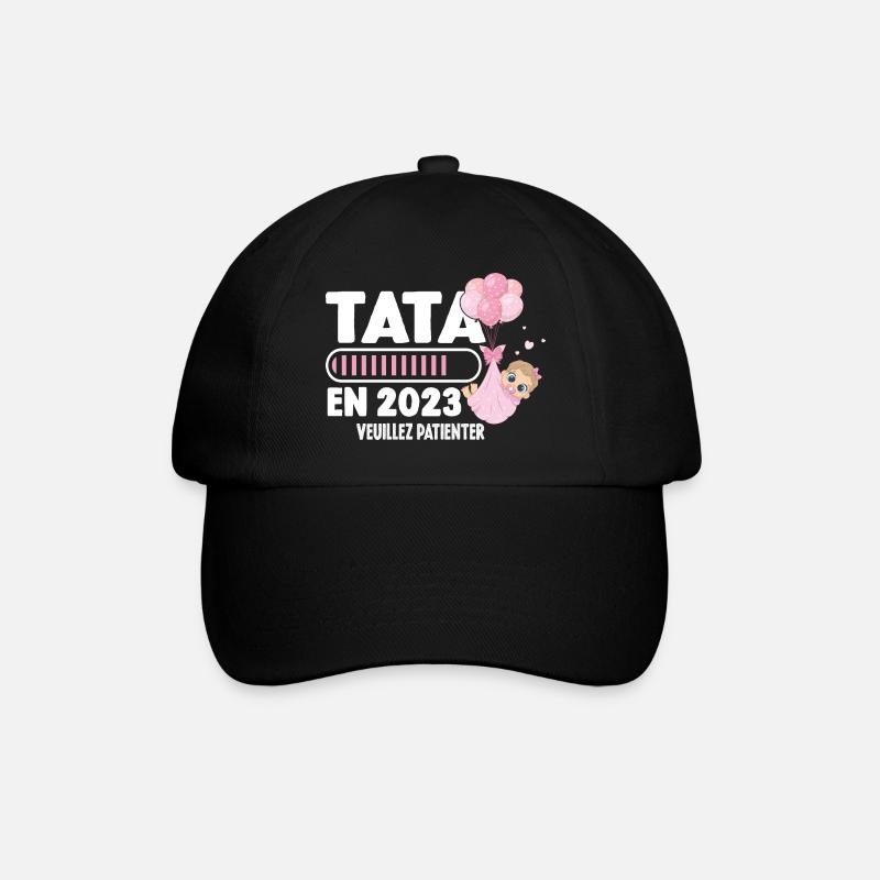 Annonce Grossesse Originale Future Tata En 2023 - Casquette classique - noir/noir