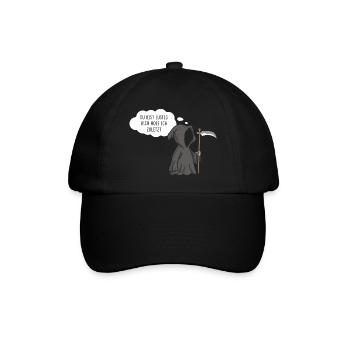 Sensenmann Du Bist Lustig Dich Hole Ich Zuletzt - Baseballkappe - Schwarz/Schwarz - Vorne