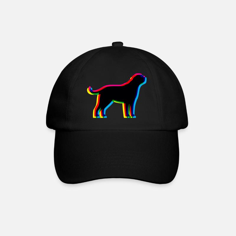 CMYK Bernhardiner - Baseballkappe - Schwarz/Schwarz