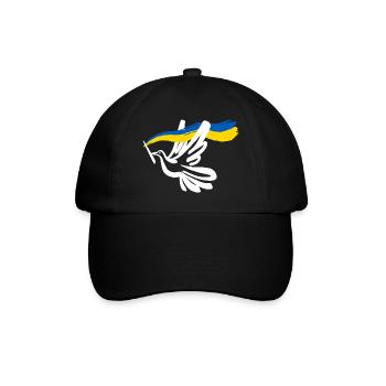 Solidarity and peace for Ukraine - Baseball Cap - black/black - Front