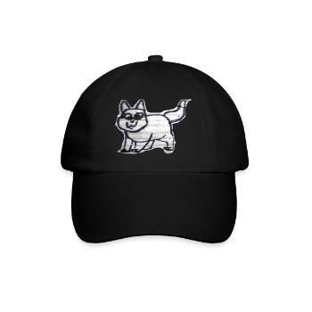 TOMZOFF Graffiti Cat - Baseballkappe - Schwarz/Schwarz - Vorne