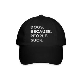 beagle owner gift funny sayings beagle dog lover - Baseballkappe - Schwarz/Schwarz - Vorne