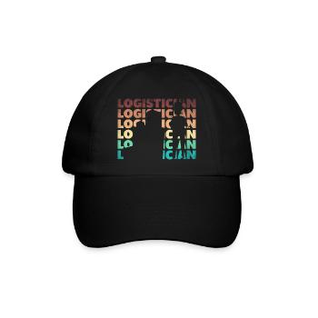 Logistics Logistician Silhouette - Baseball Cap - black/black - Front
