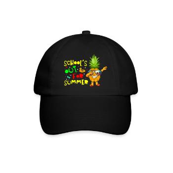 Schools Out For Summer Pineapple - Baseball Cap - black/black - Front