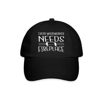 carpenter joke hearbeat chainsaw carpenter - Baseball Cap - black/black - Front