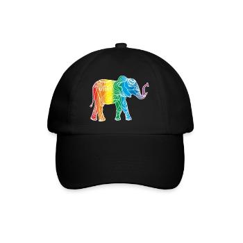 Éléphant - Casquette classique - noir/noir - Devant