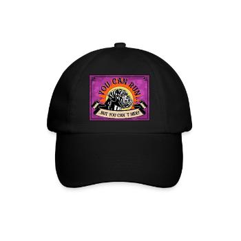 YOU CAN RUN BUTYOU CAN ́T HIDE Boxer No. 2 - Baseball Cap - black/black - Front