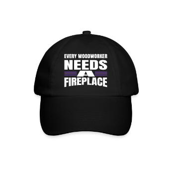 birthday present idea sexy carpenter tshirts - Baseball Cap - black/black - Front