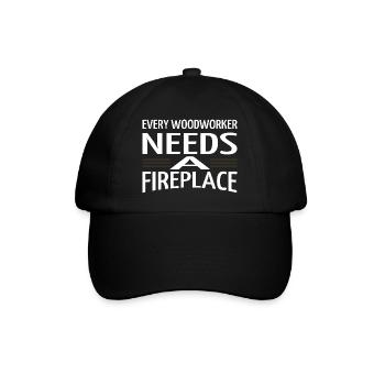 carpenter jokes tshirts arborists chainsaw grab - Baseball Cap - black/black - Front