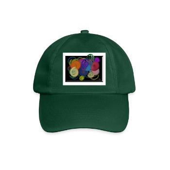 Boules colorées - Casquette classique - vert bouteille - Devant
