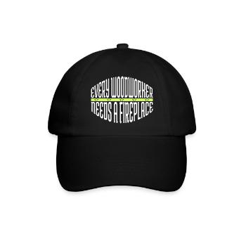 drôles de dictons humour charpentier fille tshirts plombier - Casquette classique - noir/noir - Devant