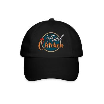 Fried Chicken Fried Fat Chicken - Baseball Cap - black/black - Front