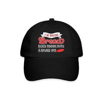 Bread Baking Baker Bakery Sourdough - Baseball Cap - black/black - Front