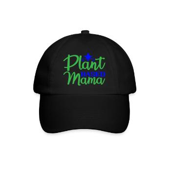 Plant based Mama - Baseballkappe - Schwarz/Schwarz - Vorne