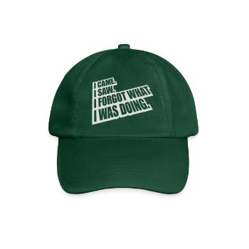 I came saw forget - Baseball Cap - bottle green - Front