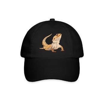 Bearded Dragon Lizard Reptile Herpetologist - Baseball Cap - black/black - Front