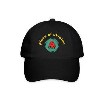 Peace for Ukraine with watermelon - Casquette classique - noir/noir - Devant