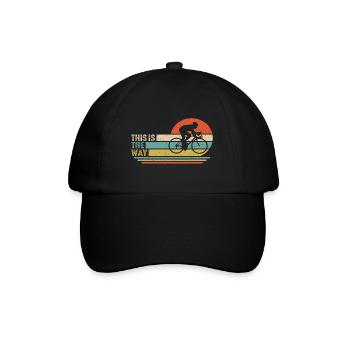 C’est ainsi que T-shirt cyclisme cadeau pour cycliste - Casquette classique - noir/noir - Devant