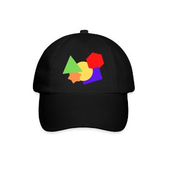 Formes colorées - Casquette classique - noir/noir - Devant