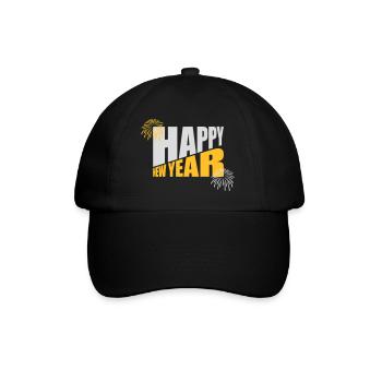 Citation Bonne année - Casquette classique - noir/noir - Devant