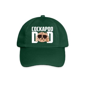Cockapoo Hund - Baseballkappe - Flaschengrün - Vorne