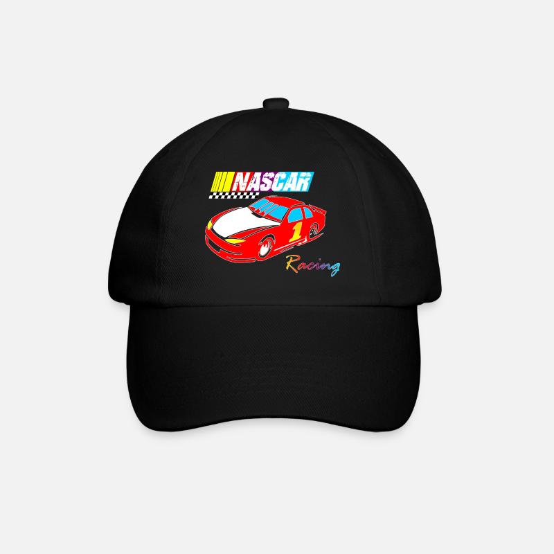 nascar racing - Baseballkappe - Schwarz/Schwarz