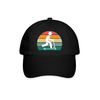 RetroScooter - Baseball Cap - black/black - Front