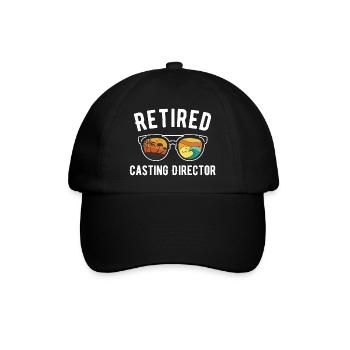 Retired Director Beach Vibes Sunglasses Design - Baseballkappe - Schwarz/Schwarz - Vorne