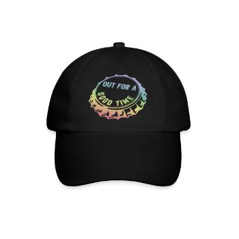out for a good time - Baseballkappe - Schwarz/Schwarz - Vorne