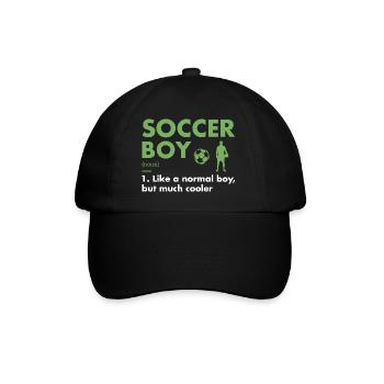 Sport Boy Definition Soccer - Baseballkappe - Schwarz/Schwarz - Vorne