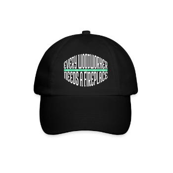 proud carpenter skull tshirts cabinetmaker best - Baseballkappe - Schwarz/Schwarz - Vorne