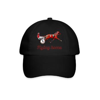 Trotter motif - Baseball Cap - black/black - Front
