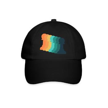 Vintage Game Chess - Baseball Cap - black/black - Front