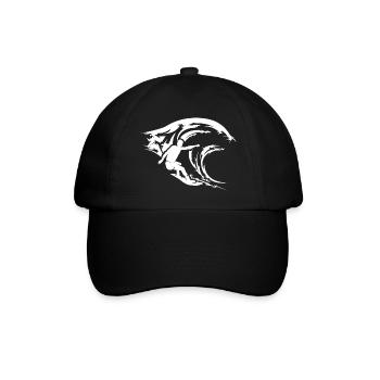 Surf Vagues Eau Mer Symbole Surfeur Icône - Casquette classique - noir/noir - Devant