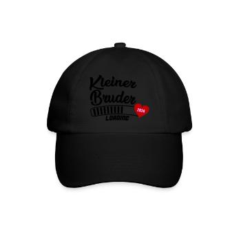 kleiner bruder loading 2024 - Baseballkappe - Schwarz/Schwarz - Vorne