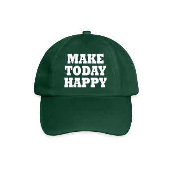 Make today happy - Casquette classique - vert bouteille - Devant