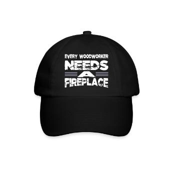 gift idea carpenter tree feller arboriculturist - Baseball Cap - black/black - Front