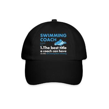 Sport Coach Swimming - Baseballkappe - Schwarz/Schwarz - Vorne