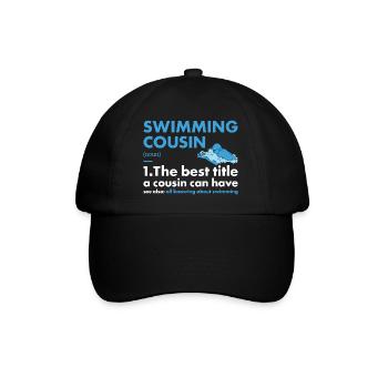 Sport Cousin Swimming - Baseballkappe - Schwarz/Schwarz - Vorne