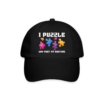 Je suis perplexe bien au-delà de l’heure du coucher - Casquette classique - noir/noir - Devant