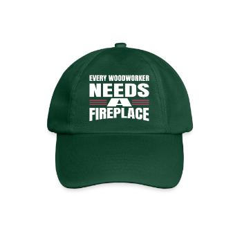 felling tree feller arboriculturist carpenter - Baseball Cap - bottle green - Front