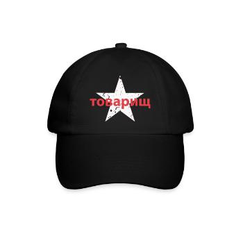 товарищ - Baseballkappe - Schwarz/Schwarz - Vorne