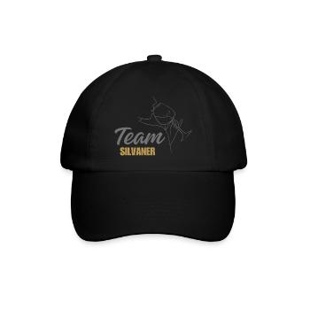 Team Silvaner - Baseballkappe - Schwarz/Schwarz - Vorne