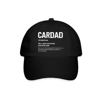 Funny Car Dad Car Lover Father's Day Car Mechanics - Baseballkappe - Schwarz/Schwarz - Vorne
