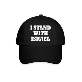 I stand with israel - Casquette classique - noir/noir - Devant