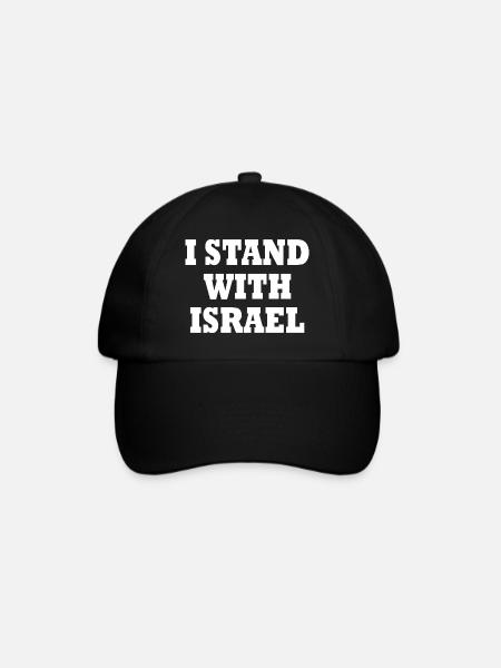 I stand with israel - Baseballkasket - sort/sort