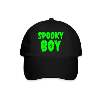 Spooky Boy Halloween Graphic Tee - Baseball Cap - black/black - Front