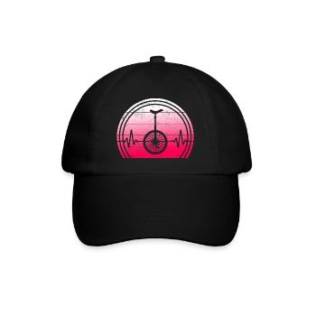 Unicycling, unicycle, unicycleartist, Unicyclefun - Baseball Cap - black/black - Front
