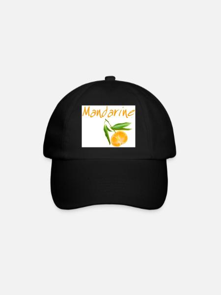 Mandarine - Baseballkappe - Schwarz/Schwarz